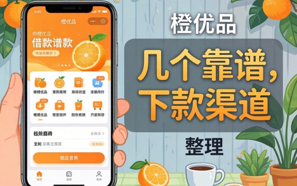像新橙优品一样的借款软件：整理了几个靠谱的下款渠道