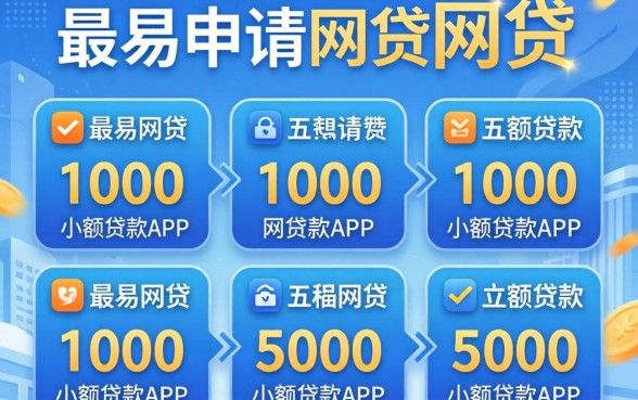 2026最容易申请的网贷，详尽说明五个1000至5000的小额贷款app