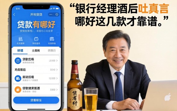 借钱贷款软件有哪些好用？银行经理酒后吐真言，这几款才靠谱