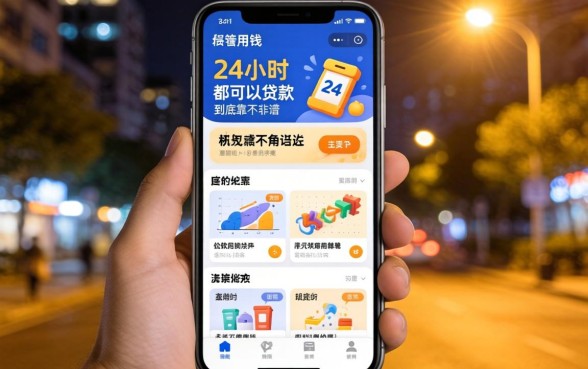 半夜急着用钱？24小时都可以贷款的软件到底靠不靠谱