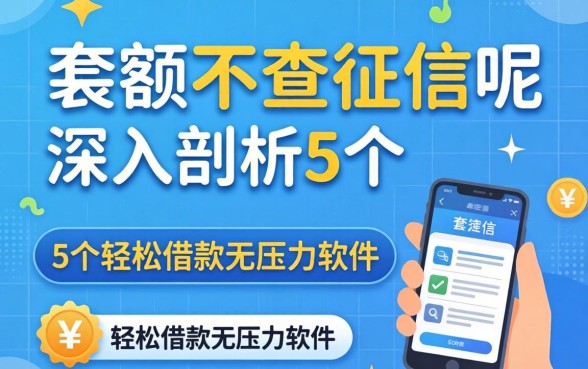 大额不查征信呢，深入剖析5个轻松借款无压力软件