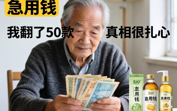 70岁老人急用钱？我翻了50款产品，真相很扎心