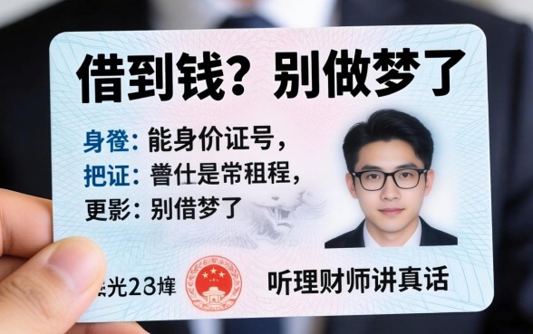 光凭身份证号能借到钱?别做梦了,听理财师讲真话