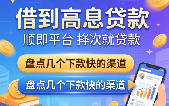 哪里可以借到高息贷款的平台？盘点几个下款快的渠道