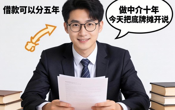 哪种借款可以分五年？做中介十年，今天把底牌摊开说