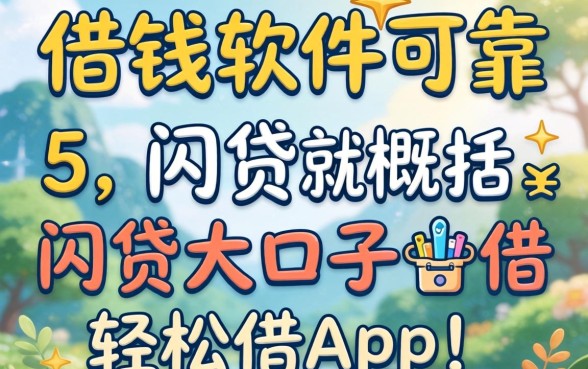 什么好借钱的软件可靠,概括五个网贷大口子轻松借app