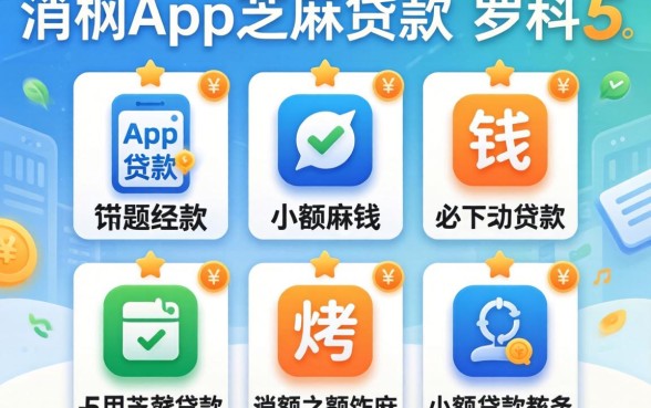 借钱app芝麻贷款,罗列5个必下的小额贷款软件