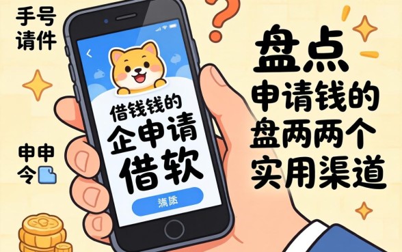 哪里有手机号申请借钱的软件？盘点两个实用渠道