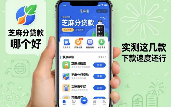 凭芝麻分贷款的软件哪个好？实测这几款下款速度还行