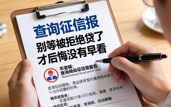 个人网上查询征信报告，别等被拒贷了才后悔没早看