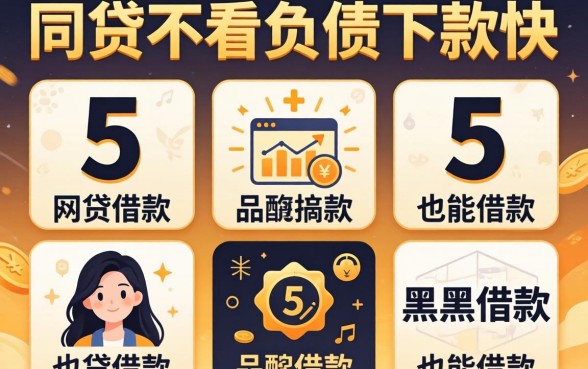 哪个网贷不看负债下款快，枚举5个黑户也能借款的平台