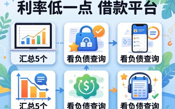 利率低一点的借款平台，汇总5个不看负债查询的软件