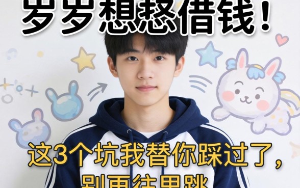 18岁想借钱？这3个坑我替你踩过了，别再往里跳