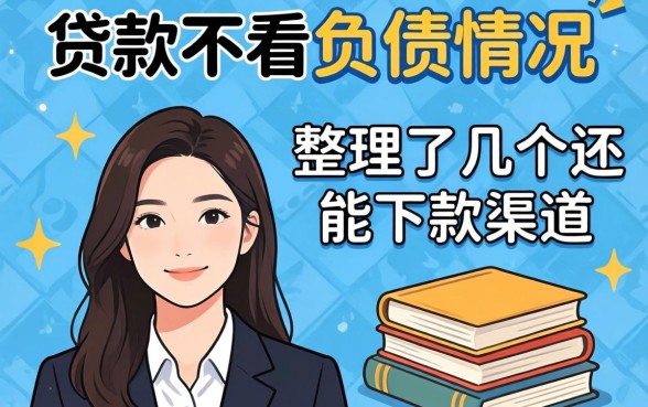 什么贷款不看负债情况?整理了几个还能下款的渠道