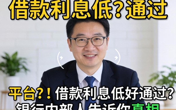 什么平台借款利息低好通过？银行内部人告诉你真相