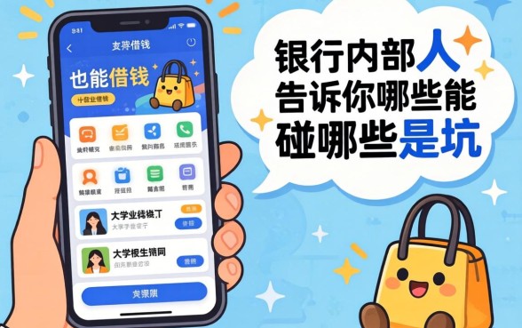 大学生也能借钱的软件？银行内部人告诉你哪些能碰哪些是坑