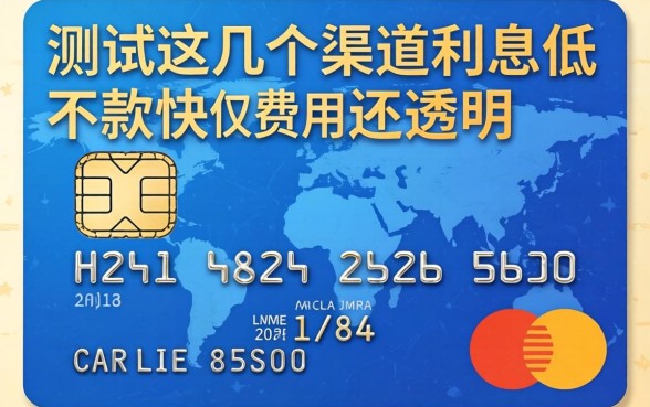 信用卡贷款利息低吗？实测这几个渠道不仅下款快费用还透明