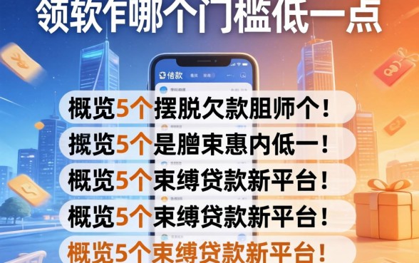 借款软件哪个门槛低一点，概览5个摆脱欠款束缚贷款新平台