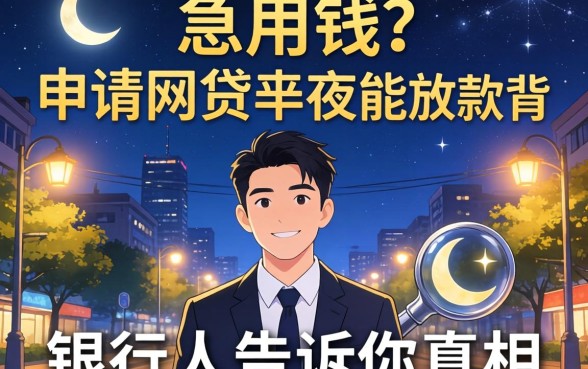 半夜急用钱?申请网贷半夜能放款背后,银行人告诉你真相