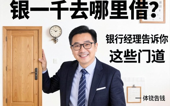 借一千去哪里借？银行经理告诉你这些门道
