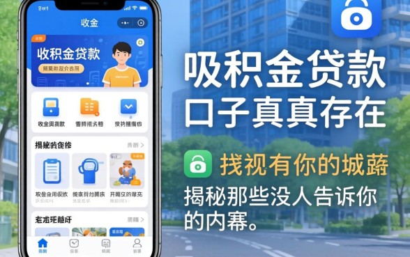 公积金贷款app口子真的存在吗？揭秘那些没人告诉你的内幕