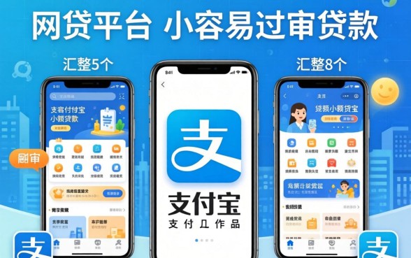 哪个网贷平台比较容易过审，汇整5个手机支付宝小额贷款的软件