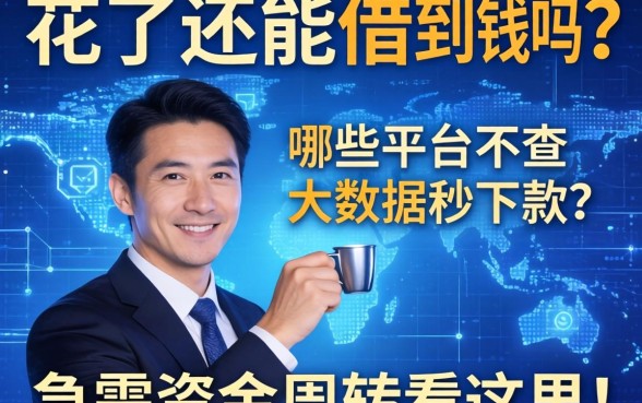 大数据花了还能借到钱吗？哪些平台不查大数据秒下款？急需资金周转看这里！