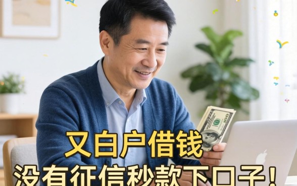 50岁白户想借钱,有没有不看征信秒下款的口子?急求推荐!