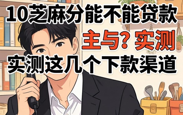 510芝麻分能不能贷款？实测这几个下款渠道分享