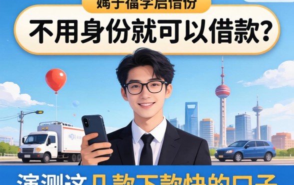 哪个平台不用身份就可以借款？实测这几款下款快的口子