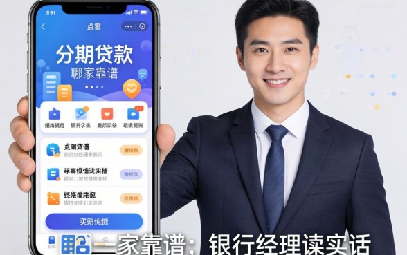 可分期贷款的app哪家靠谱?银行经理说实话