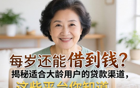 56岁还能借到钱吗？揭秘适合大龄用户的贷款渠道，这些平台你知道吗？