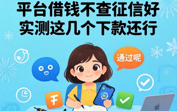 哪个平台借钱不查征信好通过呢?实测这几个下款还行