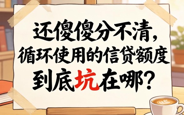 别再傻傻分不清：循环使用的信贷额度到底坑在哪？