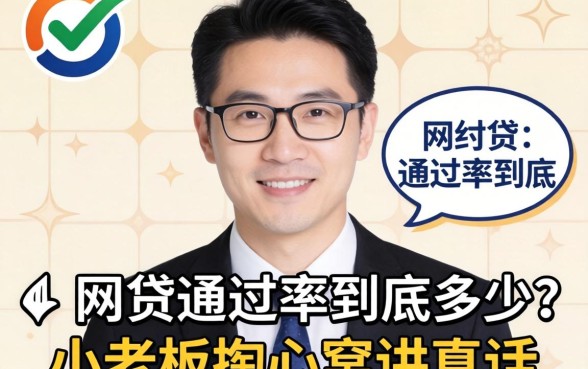 2026年网贷 通过率到底多少？小老板掏心窝讲真话