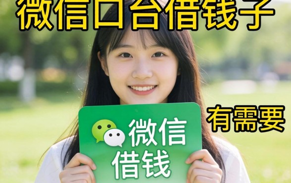 分享几个凭微信借钱的口子，有需要的可以看看