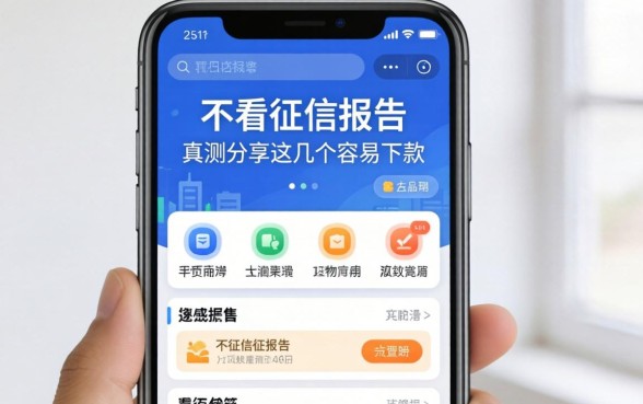 哪款软件不看征信报告？实测分享这几个容易下款的