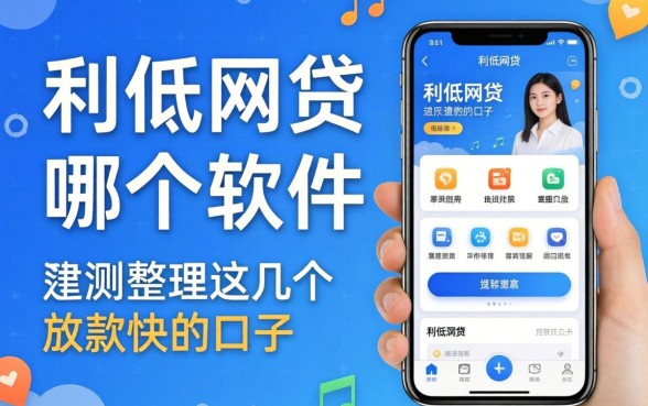利息低的网贷软件哪个好？实测整理这几个放款快的口子