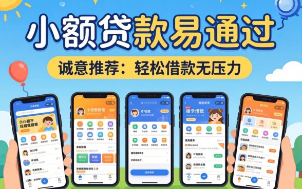哪家小额贷款易通过，诚意推荐五个轻松借款无压力app