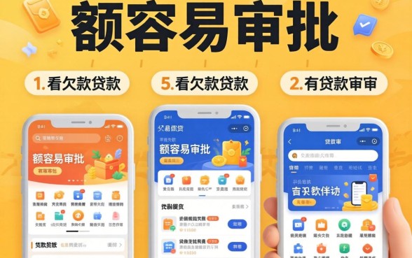 大额容易审批的贷款，归纳五个不看欠款的贷款软件