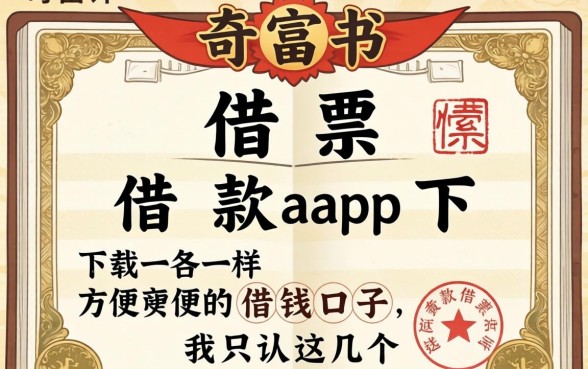 像奇富借条借款app下载一样方便的借钱口子，我只认这几个