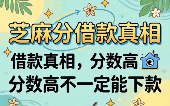 2026年芝麻分借款真相:分数高不一定能下款