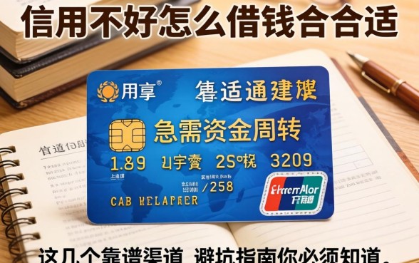 信用不好怎么借钱最合适？急需资金周转，这几个靠谱渠道和避坑指南你必须知道