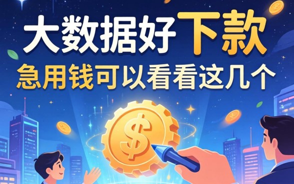 2026不看大数据好下款，急用钱的可以看看这几个