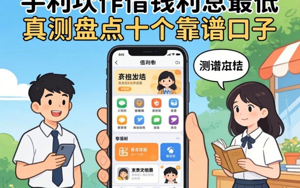 哪个手机软件借钱利息最低呢？实测盘点十个靠谱口子