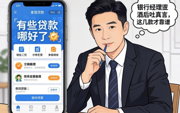 借钱贷款软件有哪些好用？银行经理酒后吐真言，这几款才靠谱