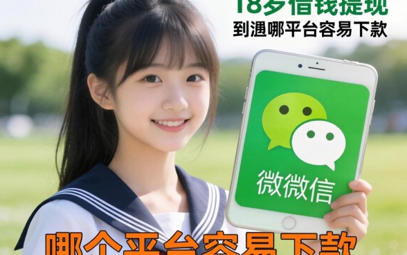 刚满18岁想借钱提现到微信，哪个平台容易下款？