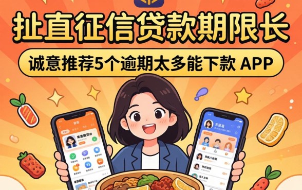 不查征信贷款期限长，诚意推荐5个逾期太多能下款app