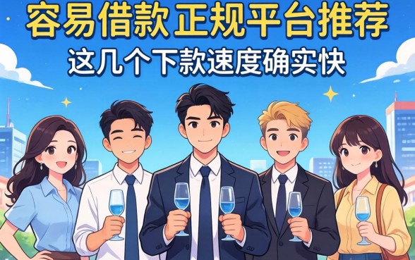 五款容易借款的正规平台推荐，这几个下款速度确实快