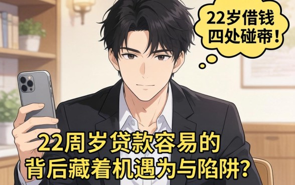 刚满22周岁想借钱却四处碰壁？为什么说22周岁贷款容易的背后藏着机遇与陷阱？